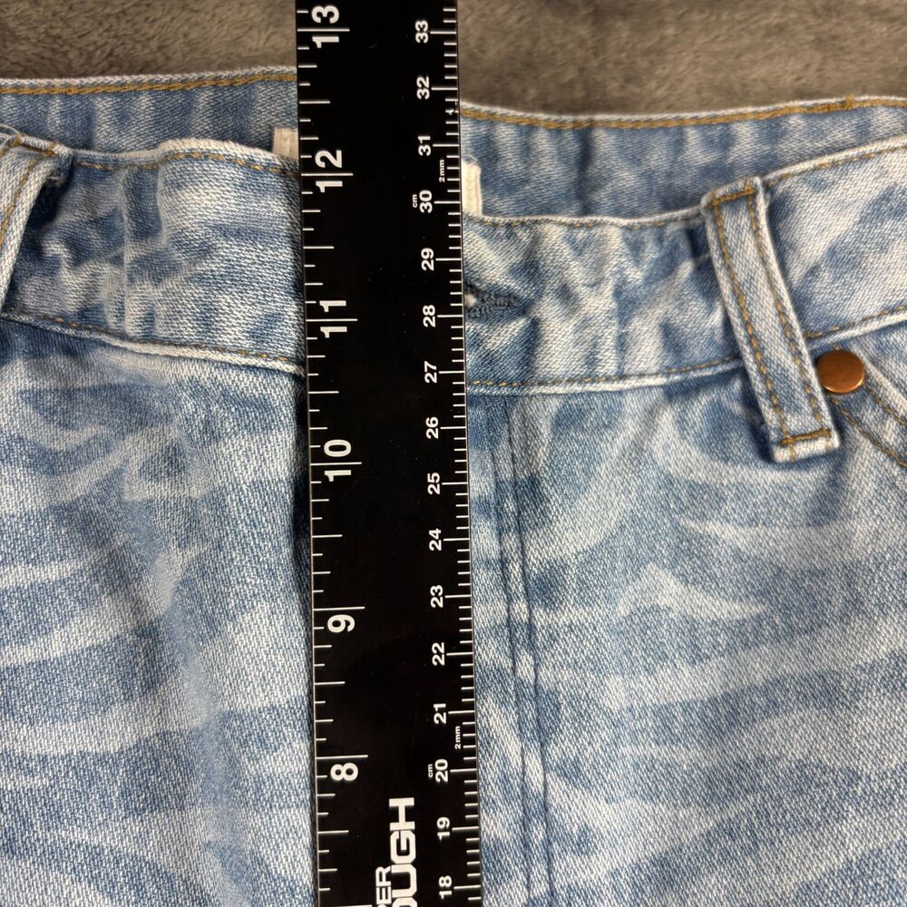 Wrangler Women Jeans Wanderer 622 High Rise Flare Zebra Print Denim 32x32 P285 - Picture 7 of 14